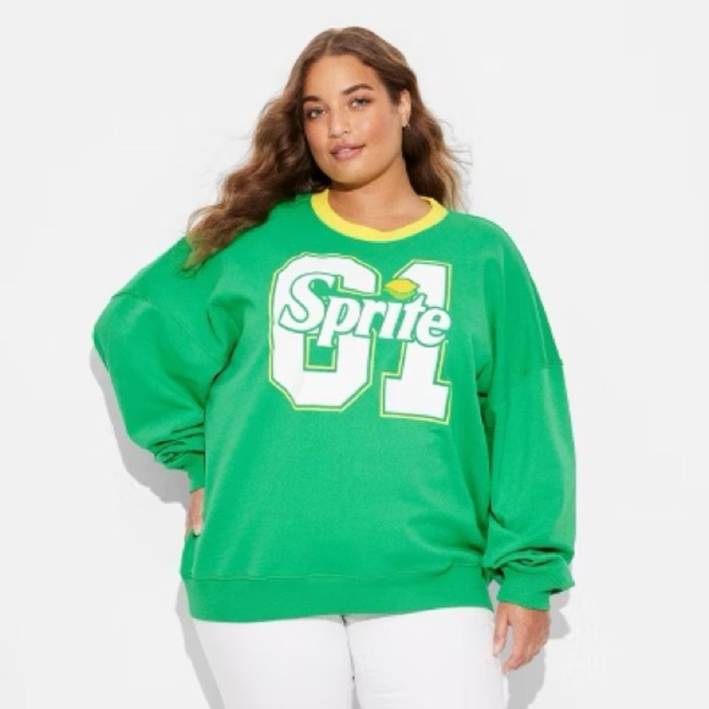 Green Sprite 61 Graphic Sweatshirt